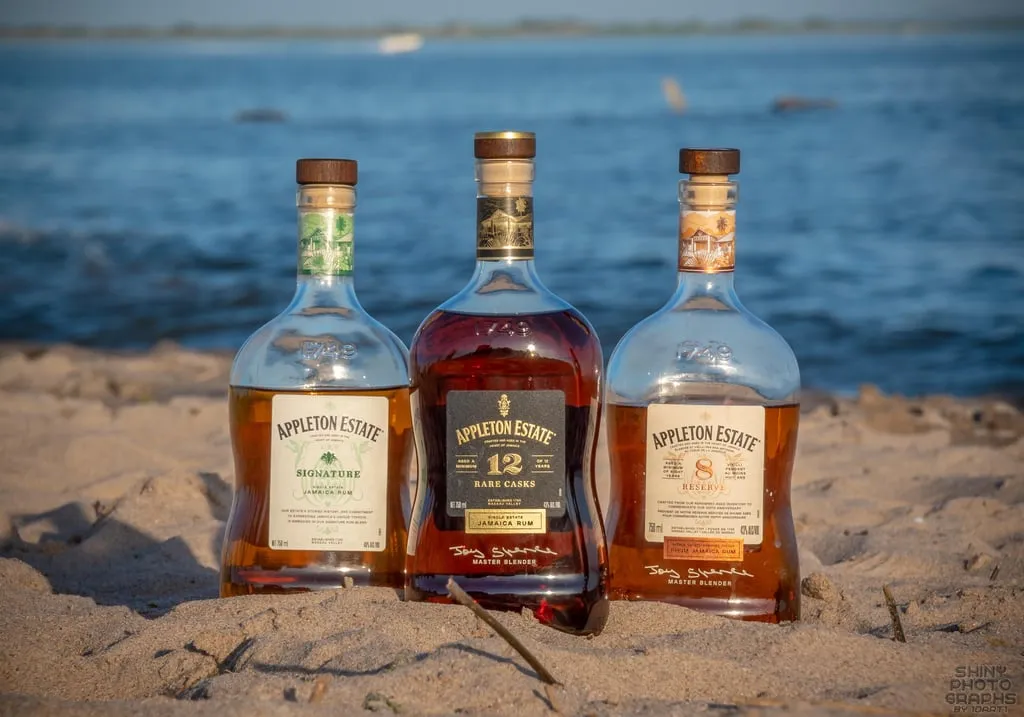 Appleton Estate Signature, 8 Year, and 12 Year.